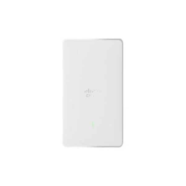 Cisco Catalyst 9105AX Wall Plate, with internal antennas; Wi-Fi 6; 2x2 MIMO with two spatial streams, K Domain