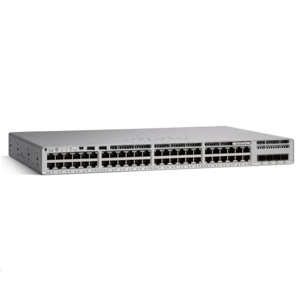 Catalyst 9300 48-port fixed uplinks Full PoE+, 4X10G uplinks, Network Essentials
