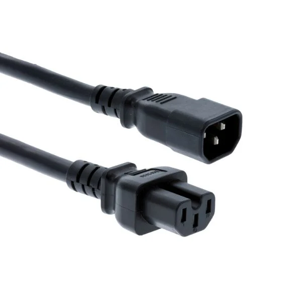 Cabinet Jumper Power Cord, 250 VAC 13A, C14-C15 Connector 