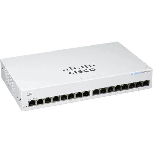 Cisco Business 110 Unmanaged Switch, 16 10/100/1000 ports
