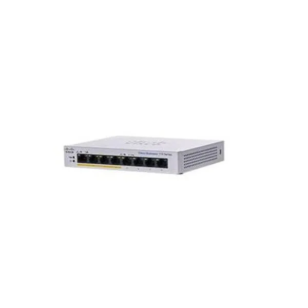 Cisco Business 110 Unmanaged Switch, 8 10/100/1000 ports (4 support PoE with 32W power budget)