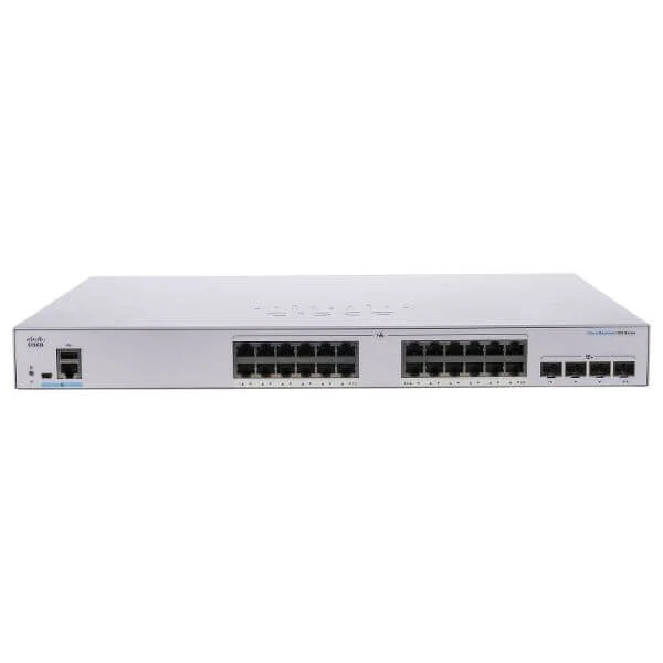 Cisco Business 250 Switch, 24 10/100/1000 ports, 4 Gigabit SFP