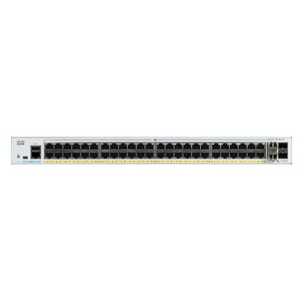 Cisco Business 250 Switch, 48 10/100/1000 PoE+ ports with 195W power budget, 4 Gigabit SFP