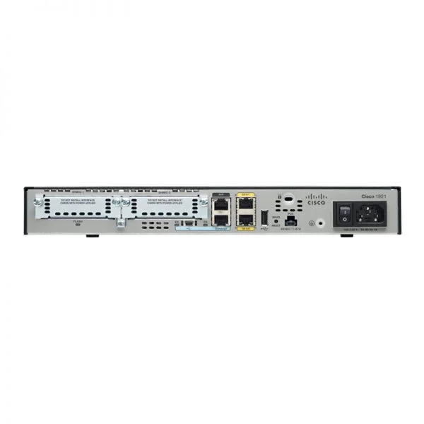 Cisco ISR 1900 Series, Cisco 1921 Modular Router, 2 GE, 2 EHWIC slots, 512DRAM, IP Base