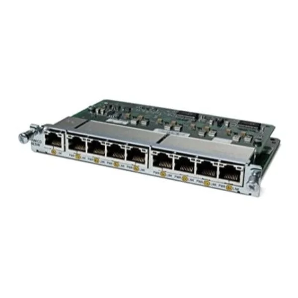 Nine port 10/100 Ethernet switch interface card Cisco Router High-Speed WAN Interface card