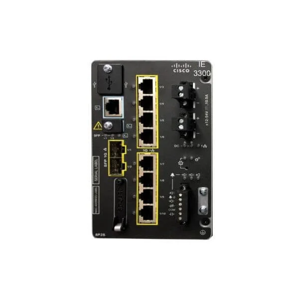 Catalyst IE3300 with 8 GE PoE/PoE+ and 2 GE SFP, Modular, NA