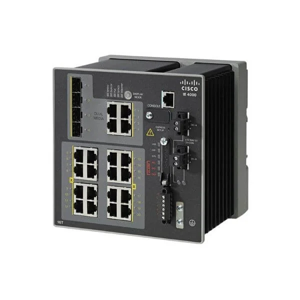 IE4000 switch with 16 FE Copper and 4 GE combo uplink ports