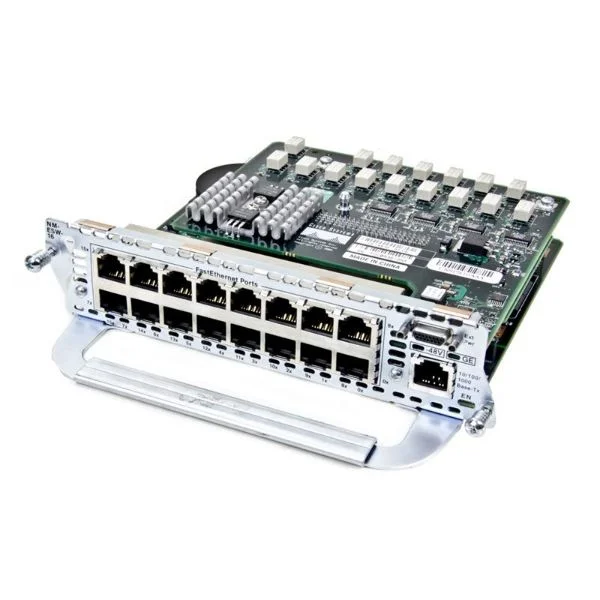 1 16 port 10/100 EtherSwitch NM with 1 GE (1000BaseT) port Cisco Router Network Module