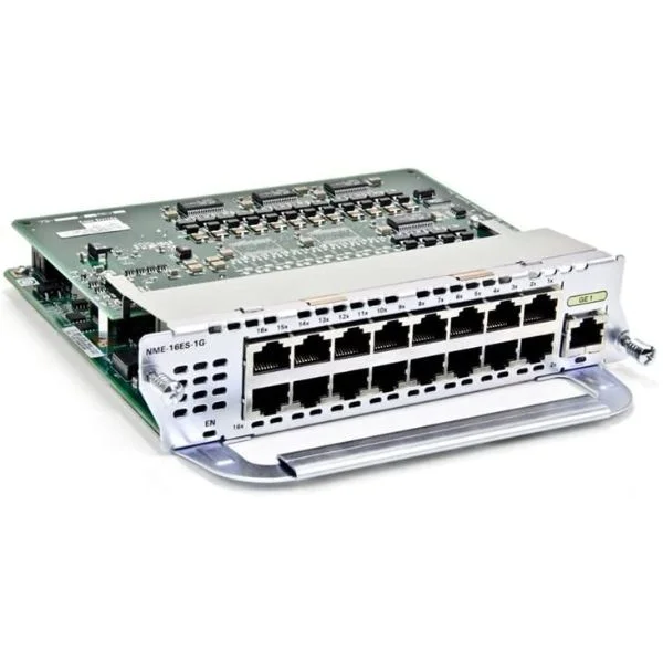 EtherSwitch Service Mod 16 10/100T POE + 1 GE,IP Base Cisco Router Network Module
