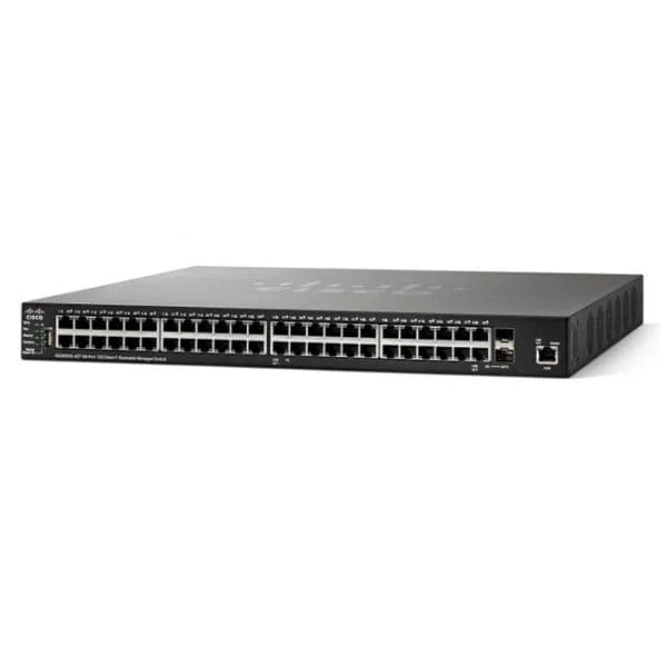 48 x 10 Gigabit Ethernet 10GBase-T copper port, 2 x 10 Gigabit Ethernet SFP+ (combo with 2 copper ports), 1 x Gigabit Ethernet management port