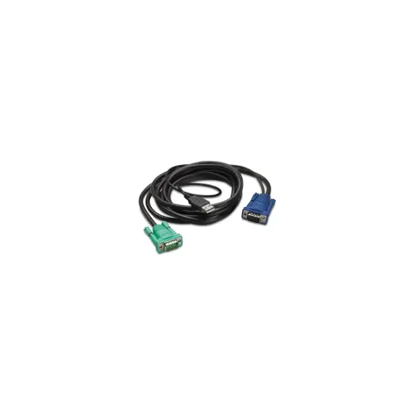 AP5821 - 1.8 m - Black - USB-A - HD-15 - Male/Male - 70 g