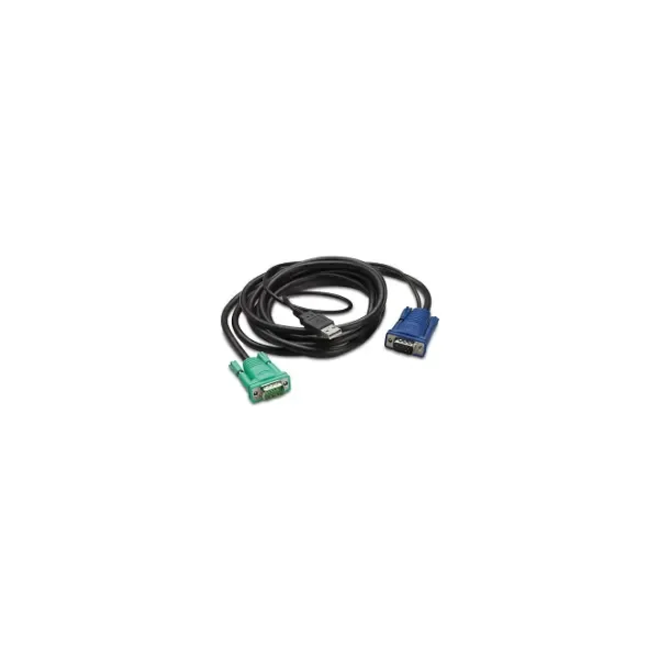 AP5823 - 7.62 m - Black - USB-A - HD-15 - 300 g - 165 mm
