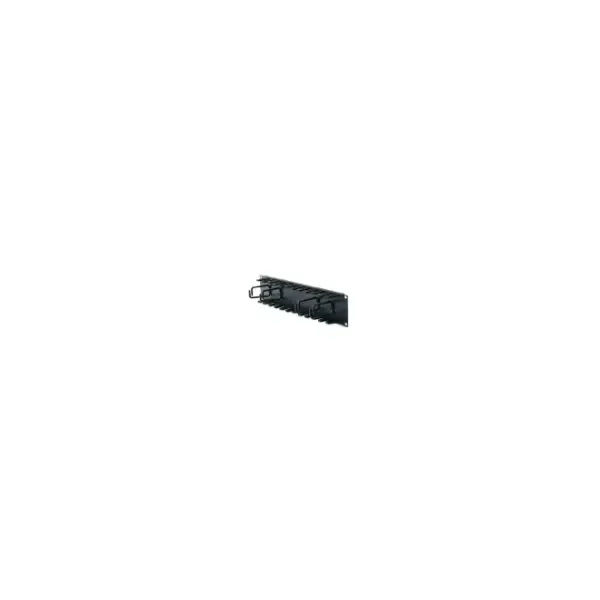 Horizontal Cable Organizer 2U w/cable fingers - Black - 2U - 445 mm - 76 mm - 89 mm - 860 g