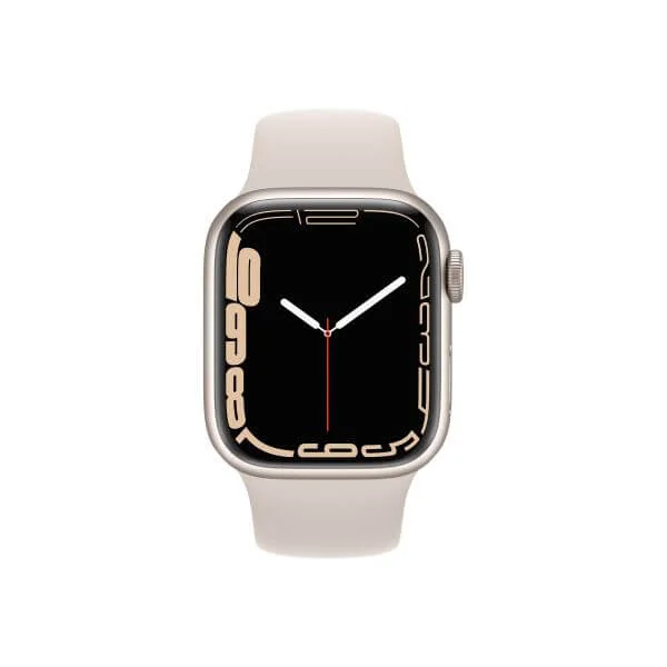 Apple Watch Series 7 (GPS) - starlight aluminium - smart watch with sport band - starlight - 32 GB