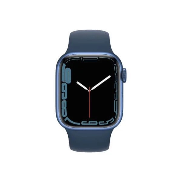 Apple Watch Series 7 (GPS + Cellular) - blue aluminium - smart watch with sport band - abyss blue - 32 GB