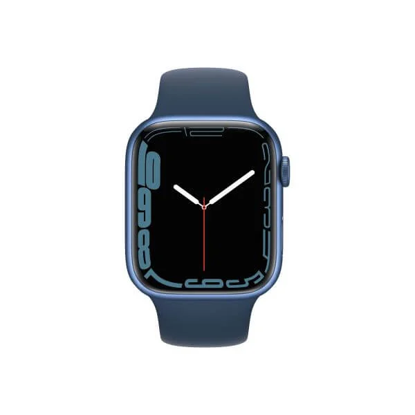 Apple Watch Series 7 (GPS) - blue aluminium - smart watch with sport band - abyss blue - 32 GB