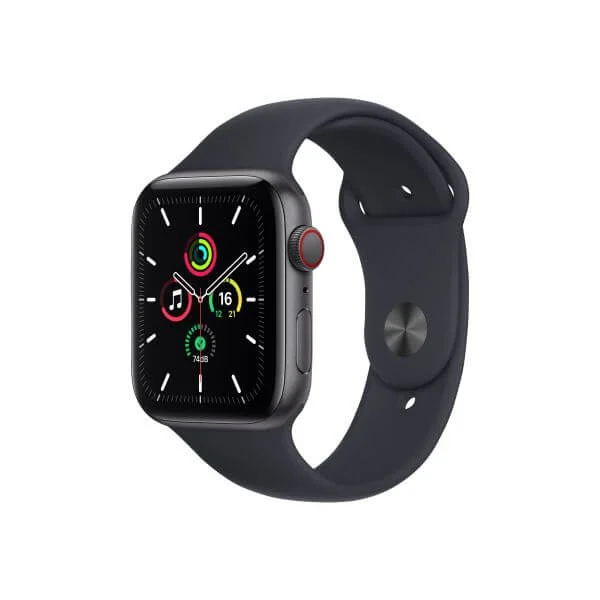 Apple Watch SE (GPS + Cellular) - space grey aluminium - smart watch with sport band - midnight - 32 GB