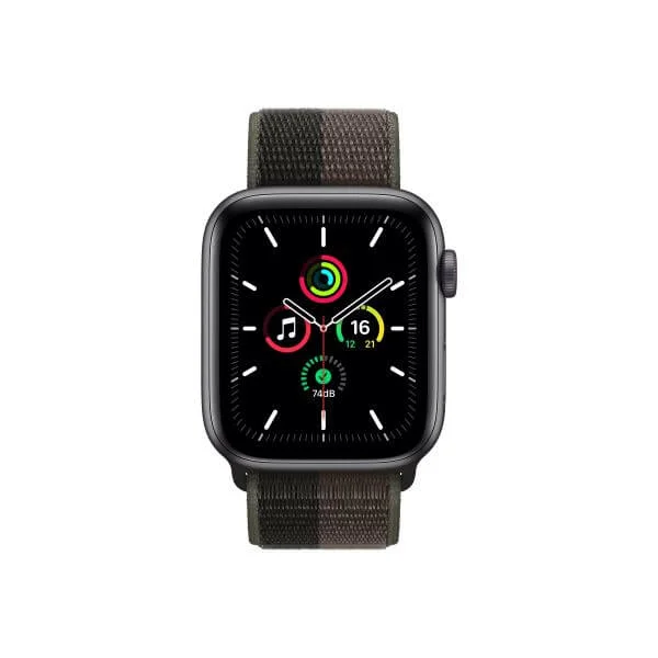 Apple Watch SE (GPS) - space grey aluminium - smart watch with sport band - midnight - 32 GB