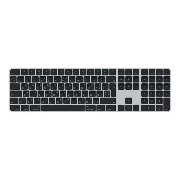 Apple Magic Keyboard with Touch ID and Numeric Keypad - keyboard - QWERTY - Ukrainian - black keys