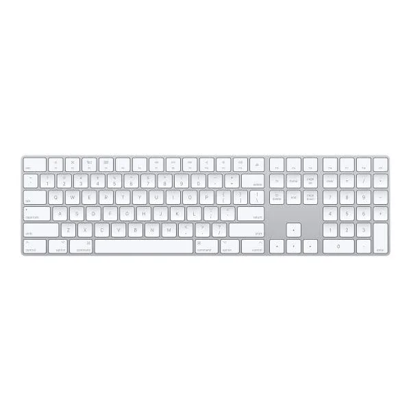 Apple Magic Keyboard with Numeric Keypad - keyboard - QWERTY - Danish - silver