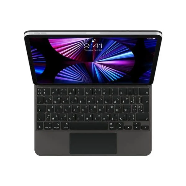Apple Magic Keyboard - keyboard and folio case - with trackpad - QWERTY - Ukrainian - black