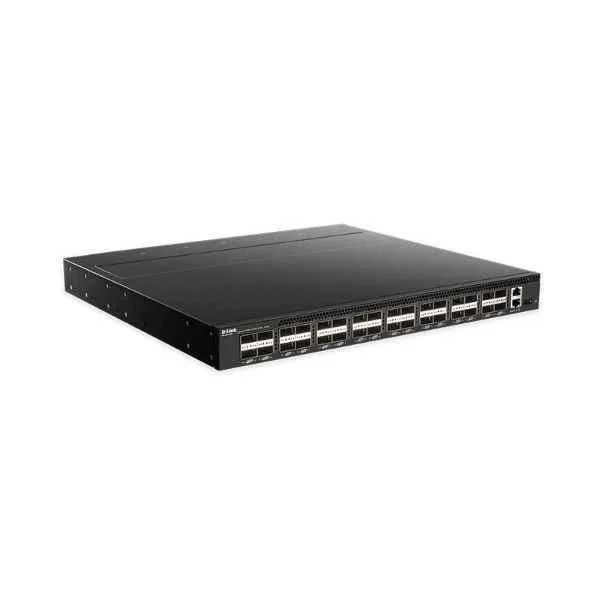 D-Link 32 100G QSFP28 optical ports, data center switch, support Leaf-Spine, Top-of-Rack (ToR) architecture, support OpenFlow, VXLAN, FCoE, DCB, support DLINK OS and third-party OS.Â Dual AC power supply modules, front and rear ventilation.