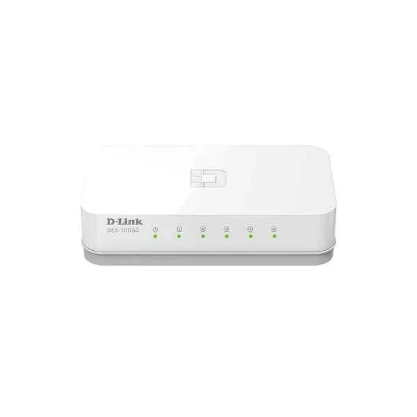 D-Link Ports: 5 100M electrical ports, switching capacity: 1G, packet forwarding rate: 0.744M, size: 100x71x27mm plastic case, power supply: 5V/0.6A external power supply, non-network management switch