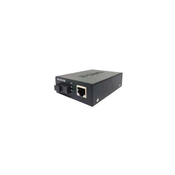 D-Link 1 port 10/100Base-TX to 100Base-FX 100M Ethernet photoelectric converter, single-mode single-fiber, can be used alone or with DMC-1200, TX: 1310/RX: 1550nm, maximum transmission 20km, SC interface/ Single power interface/DC: 5v/ need to be used in pairs