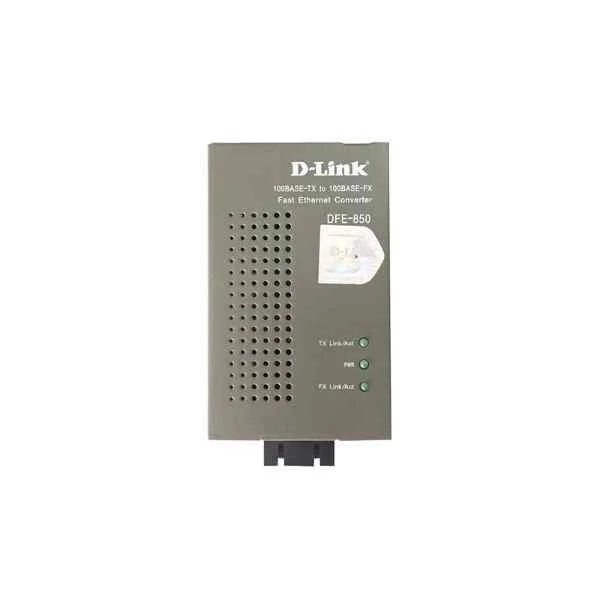 D-Link 1 port 100Base-TX to 100Base-FX 100M Ethernet photoelectric converter, simple version, multi-mode, SC interface, maximum transmission 2km, wavelength 850nm
