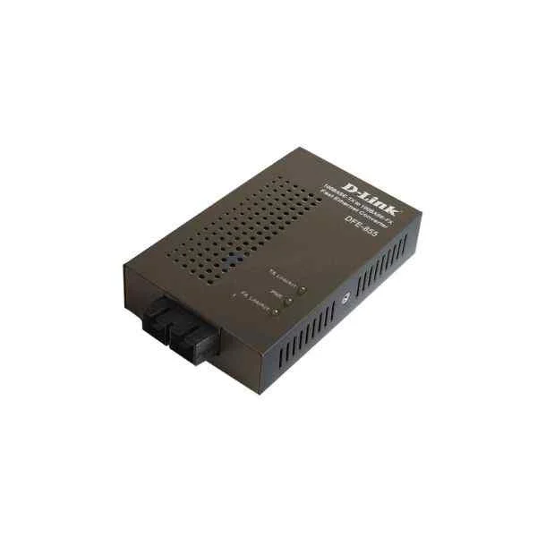 D-Link 1 port 100Base-TX to 100Base-FX 100M Ethernet photoelectric converter, multi-mode, SC interface, maximum transmission 2Km, wavelength 1310nm