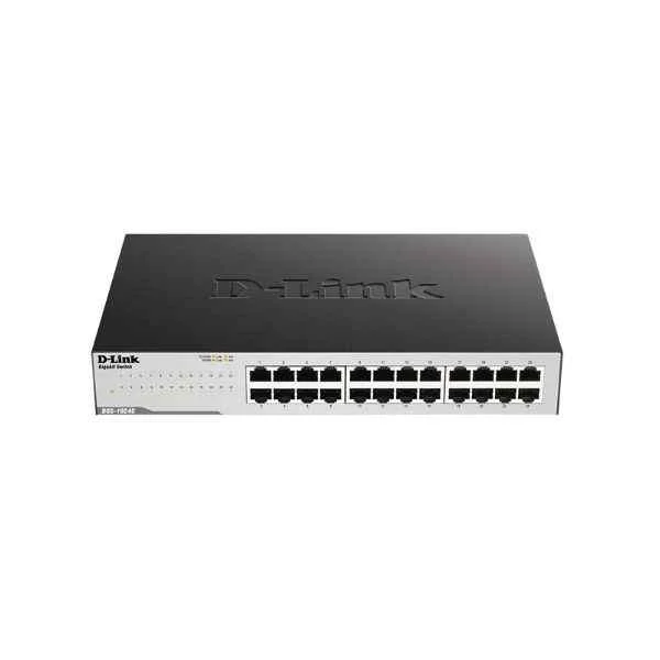 D-Link Ports: 24 Gigabit electrical ports, backplane bandwidth 48G, packet forwarding rate: 35.7M, size: 440x200x44mm (iron case), power supply: AC 100-240V built-in power supply, standard rack type, non-network management switch