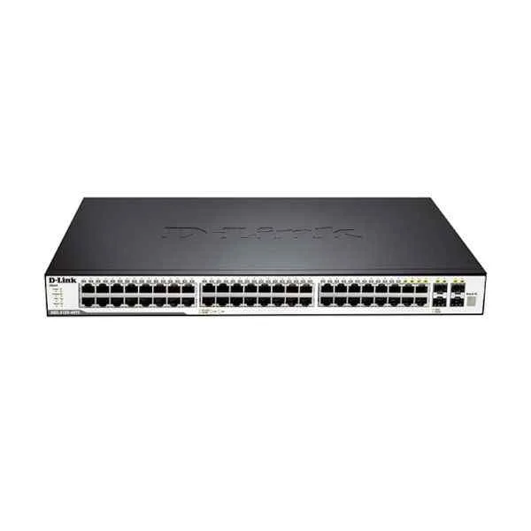 D-Link 44 Gigabit electrical ports + 4 Gigabit optical multiplexing ports, switching capacity: 336G/3.36T, packet forwarding rate: 132Mpps/166Mpps, pure three-layer network management switch, support DHCP server, rack typeã€€