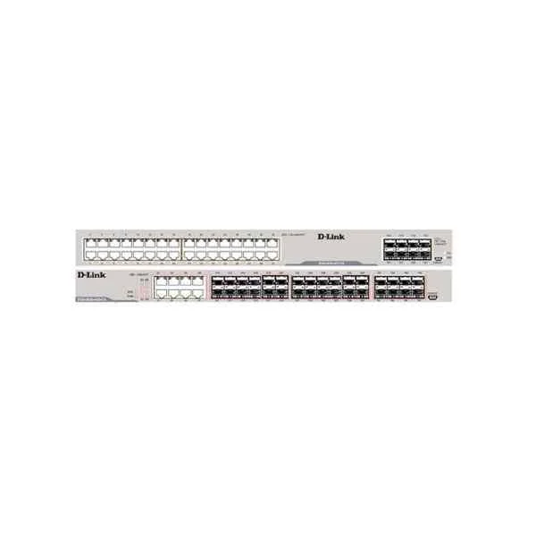 D-Link 24 Gigabit SFP optical ports + 8 Gigabit electrical ports + 8 10 Gigabit SFP+ ports, switching capacity: 598G/5.98Tbps, packet forwarding rate: 252Mpps, three-layer network management switch, support virtualization, support stacking, support static , RIP, OSPF, BGP and other routing protocols, support VRRP, support MPLS