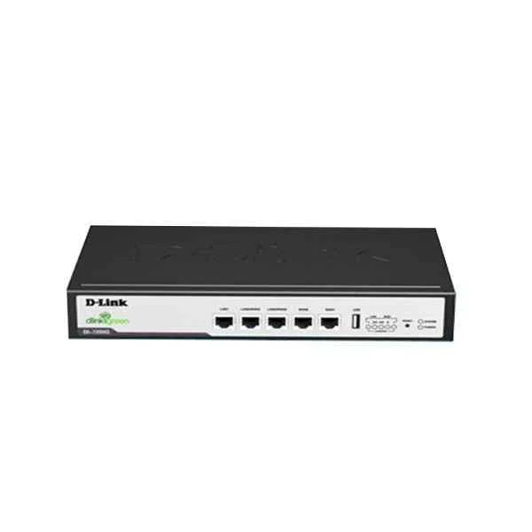D-Link 9-inch desktop enterprise router, providing 5 Gigabit ports, supporting security protection, intelligent flow control, VPN, recommended standby capacity of 120 units, recommended external network bandwidth 100Mbps