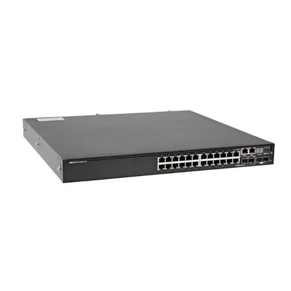 Dell Networking N3024EP-ON, POE +, 24x 1GbT, 2x SFP + 10GbE, 2 x GbE SFP all-in-one interface, L3, stacking, 1x AC PSU