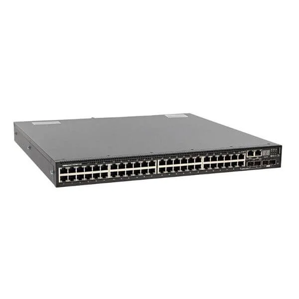 Dell Networking N3048ET-ON, 48x 1GbT, 2x SFP + 10GbE, 2xGbE, 2xGbE SFP all-in-one interface L3, stacking, 1x AC PSU