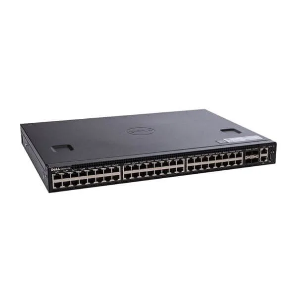 Dell Networking S3048-ON, 48x 1GbE, 4x SFP + 10GbE ports, stacking, airflow from IO to PSU, 1x AC PSU, DNOS 9