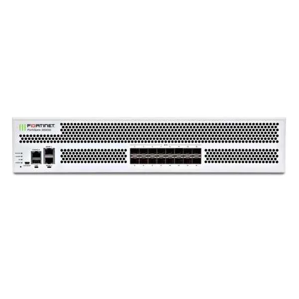 Fortinet FG-3000D 16 x 10GE SFP+ slots, 2 x GE RJ45 Management, SPU NP6 and CP8 hardware accelerated, 480GB SSD onboard storage, and dual AC power supplies