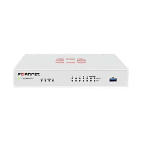 Fortinet FG-52E 7 x GE RJ45 ports (Including 2 x WAN port, 5 x Switch ports) with 2x 32GB SSD onboard storage. Max managed FortiAPs (Total / Tunnel) 10 / 5