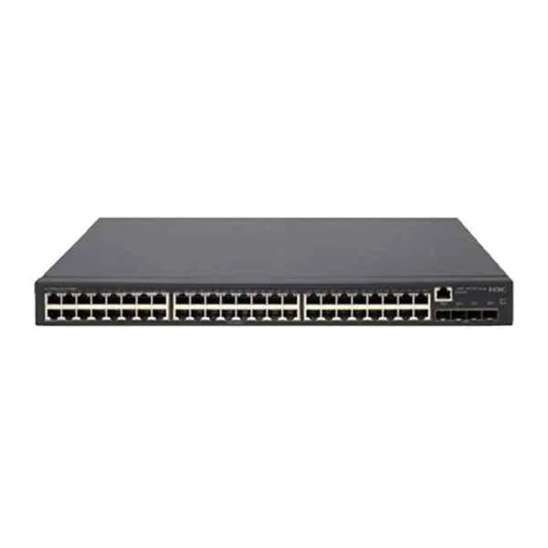 H3C S5130S-52S-PWR-EI L2 Ethernet Switch with 48*10/100/1000BASE-T POE+ Ports(AC 370W, DC 740W) and 4*1G/10G BASE-X SFP Plus Port, (AC),03 Years Support/Warranty