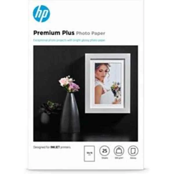 Premium Plus Glossy Photo Paper-25 sht/10 x 15 cm - Gloss - 300 g/m² - 10x15 cm - 25 sheets - Business - Enterprise - 15 - 35 °C