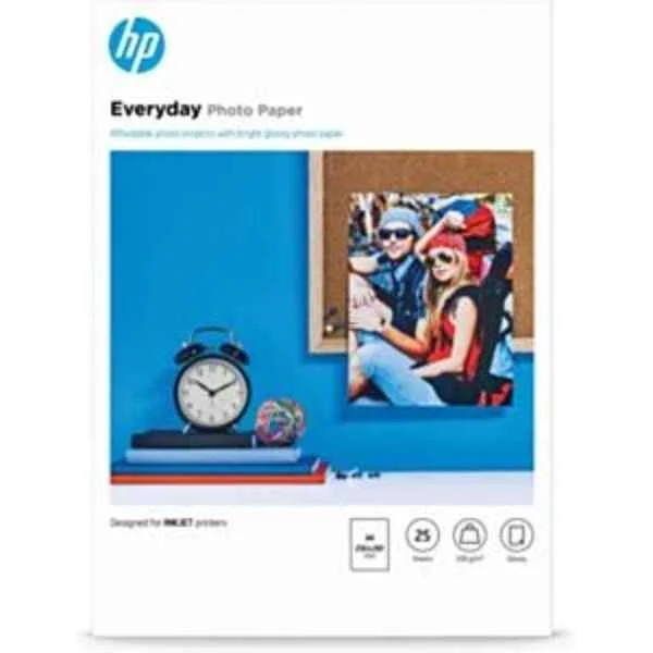Everyday Glossy Photo Paper-25 sht/A4/210 x 297 mm - Semi-gloss - 200 g/m² - A4 - Black - Blue - White - 25 sheets - Business - Enterprise
