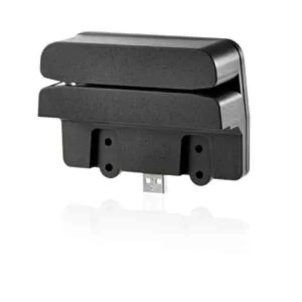 Retail Integrated Dual-Head Magnetic Stripe Reader - 77.8 mm - 100 mm - 34 mm - 77.8 x 99.98 x 34 mm - 115 g - Black