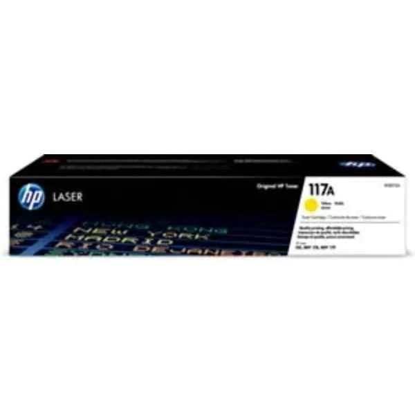 HP 117A Genuine Yellow Toner Cartridge W2072A for Colour Laser 150a 150nw 178nw - Toner Cartridge (W2072A)