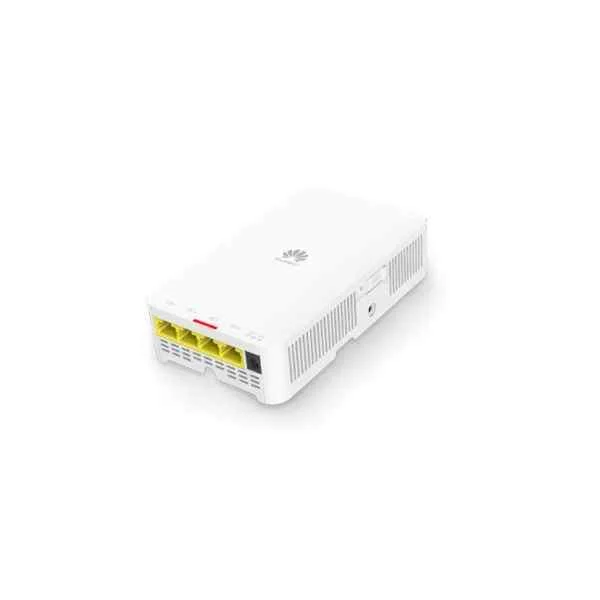 Huawei AP5510-W-GP gigabit wall plate Access Point in compliance with 802.11ac Wave 2, built-in smart antennas, a GPON uplink port, 4 x GE downlink ports