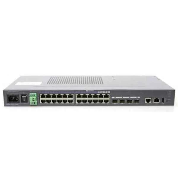 S5324TP-PWR-SI Mainframe(24 10/100/1000Base-T,4 100/1000Base-X Combo,PoE,Chassis,Dual Slots of power,Without Power Module)