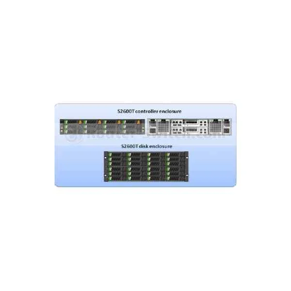 Huawei OceanStor S2600T Storage Array(AC,8GB Cache Controllers,8*600G SAS 3.5" Disk,HW Storage System Software,SnapShot,Thin,SPE32C0212) S2600T-2C8G-4K8G-SAN