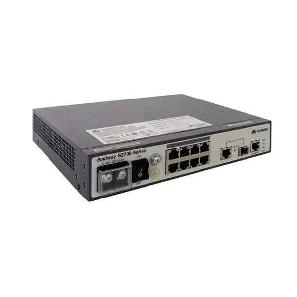 S2700-9TP-EI-DC(8 Ethernet 10/100 ports,1 dual-purpose 10/100/1000 or SFP,DC -48V)