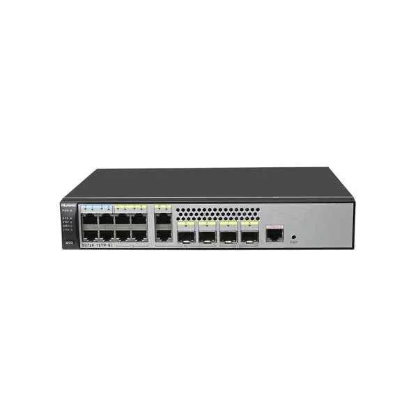 Huawei S2720-EI switch, 4 Ã— Ethernet 10/100 Base-Tx ports, 4 Ã— Ethernet 10/100/1000 Base-T ports, 2 Ã— Gig SFP ports, 2 Ã— combo Gig ports, AC 110/220V