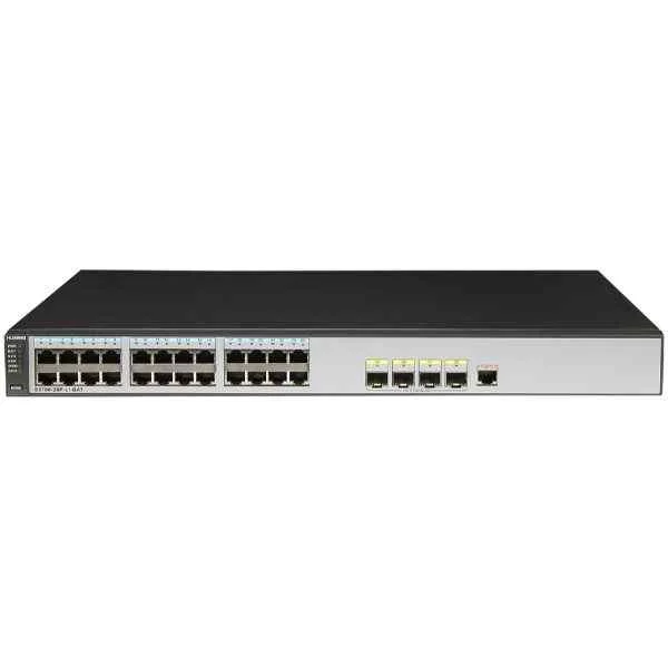 S5700-28P-LI-4AH(24 Ethernet 10/100/1000 ports,4 Gig SFP,with 1 battery of 4AH,AC 110/220V)